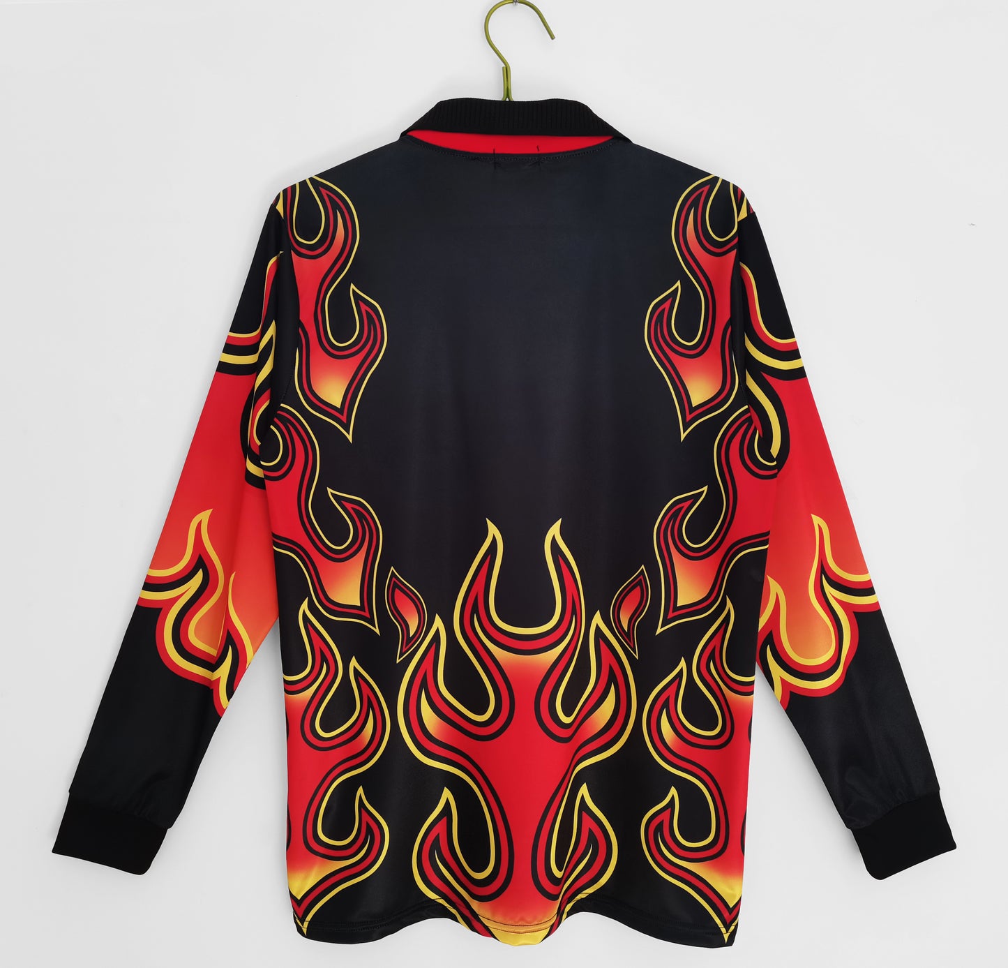 Japan Retro 1998 goalkeeper flame Long-Sleeve Red (Fan)