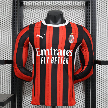 AC Milan 24/25 Long-Sleeve Home (Player)