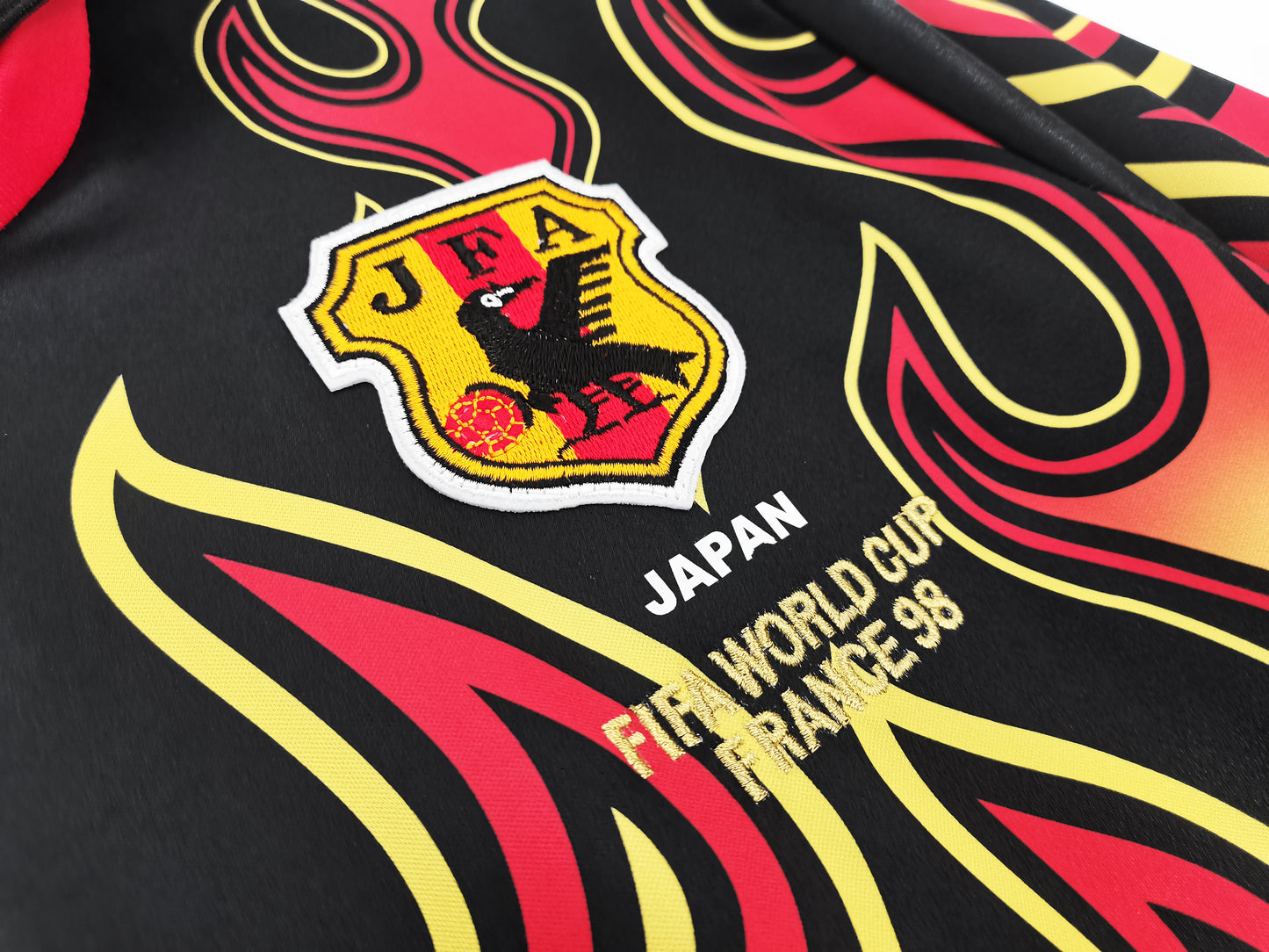 Japan Retro 1998 goalkeeper flame Long-Sleeve Red (Fan)