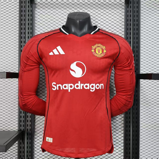 Manchester United 25/26 Long-Sleeve Home (Player)